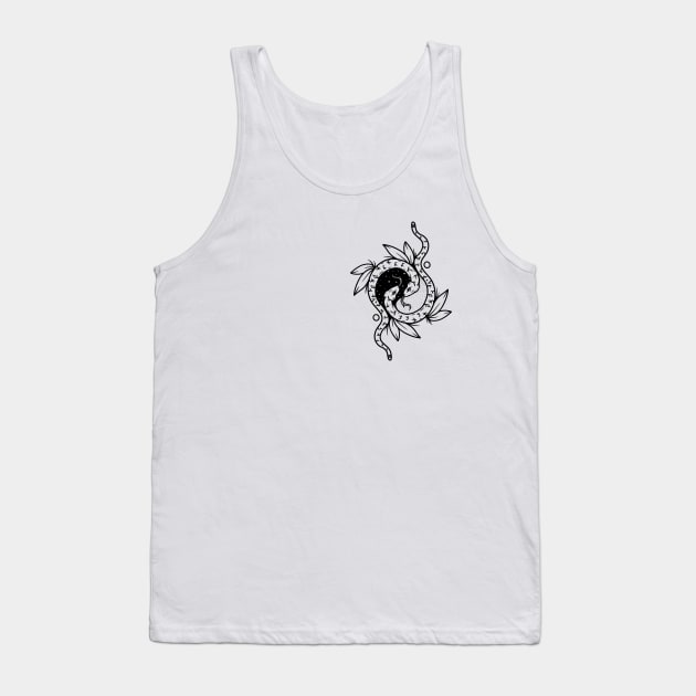 Yin Yang Snakes Tank Top by P7 illustrations 